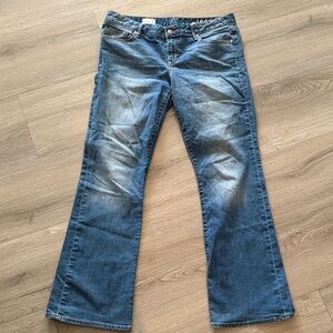 Stylish Blue Flare Women's Jeans perfect boot from GAP